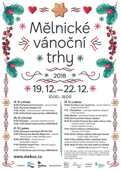 Mělnické vánoční trhy 2018