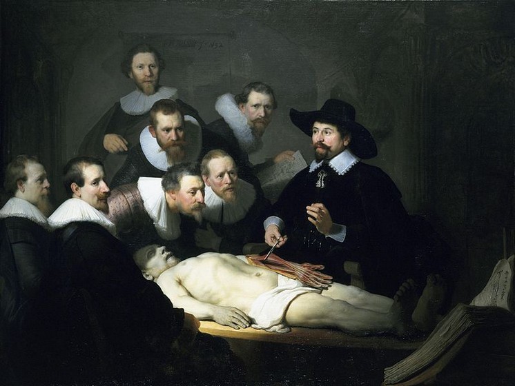 Hodina anatomie doktora Tulpa, Rembrandt